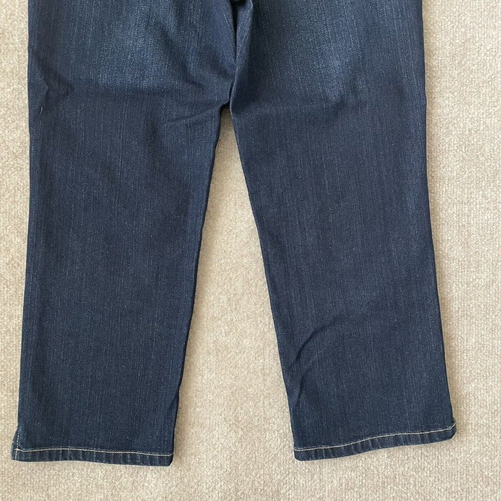 Chico's Jeans Womens 0.5 (Size 6) Cropped Stretch Denim Pants Dark Wash Capri - Picture 10 of 10